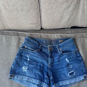 Faded Glory Distressed Blue Jean Shorts